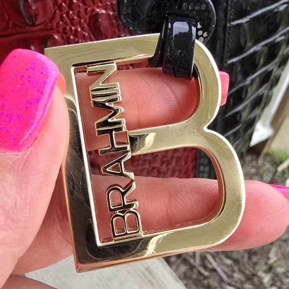 Brahmin Medium Asher In Vintage Red Stanza - Picture 3 of 14